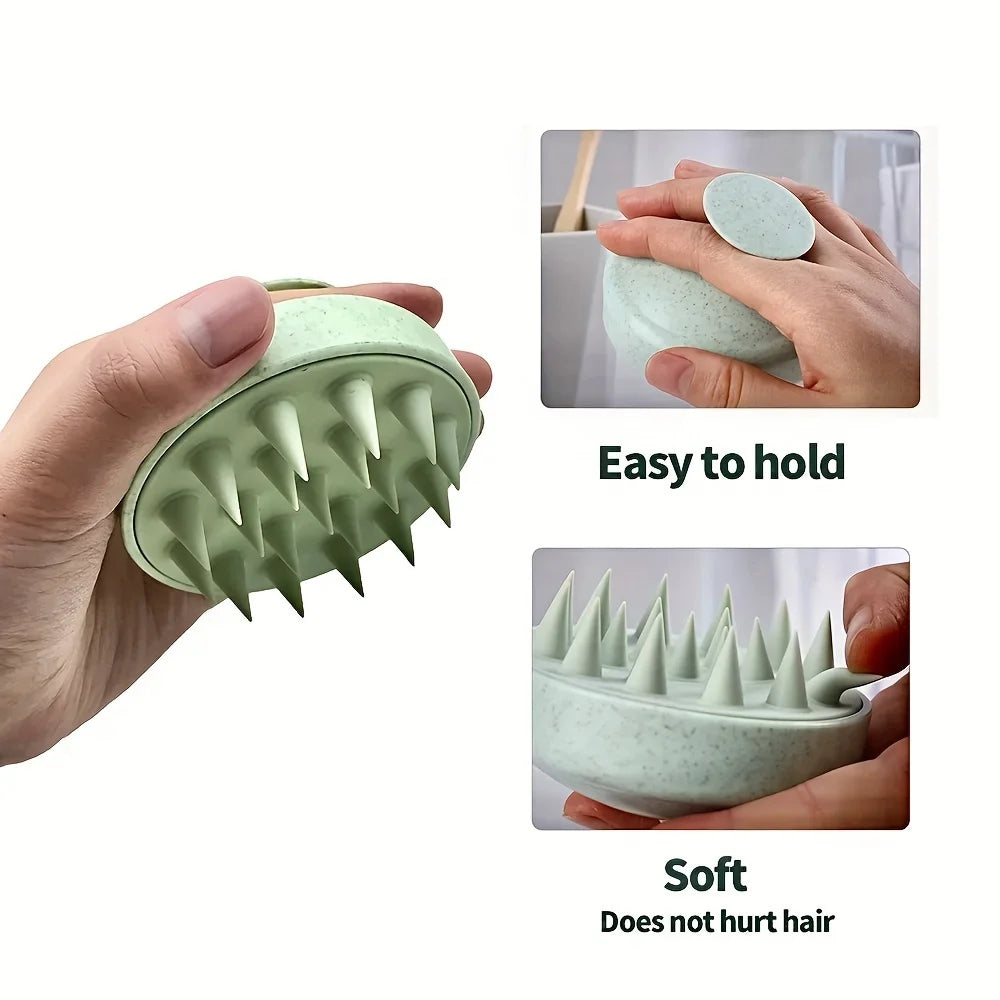 Silicone Scalp Massager Shampoo Brush