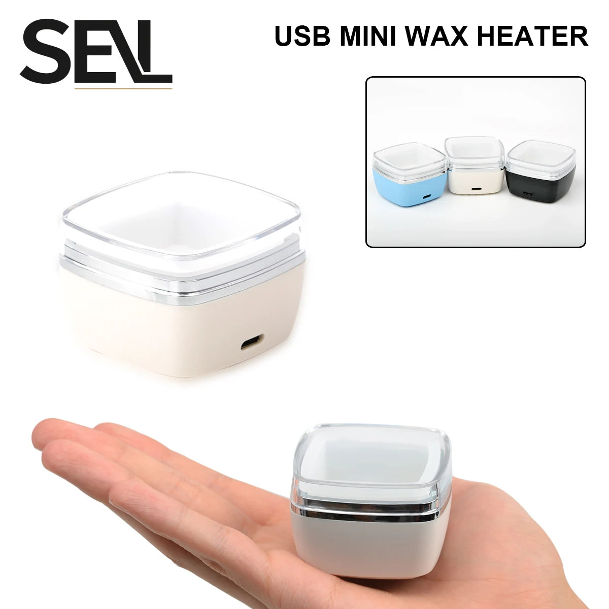 USB Mini Wax Heater for Facial Hair Removal