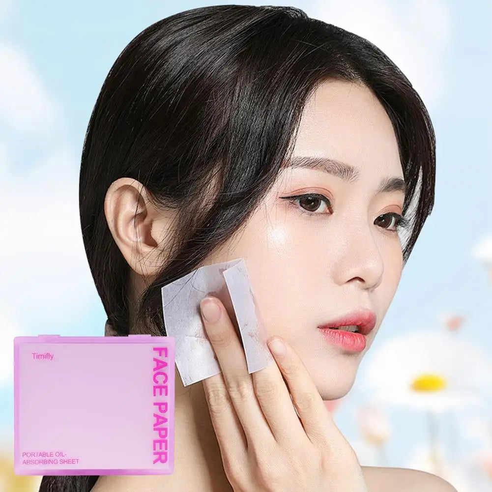 Oil Blotting Papers with Mirror (100 pcs)
